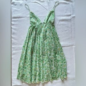 Zara Green Daisy Print Sundress
